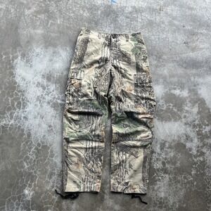 RedHead Pants Mens Medium Camo Cargo Hunting Outdoor VINATGE BAGGY 32